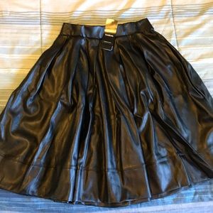 BEBE leather skirt